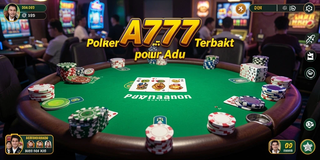 Screenshot A7777 menampilkan momen seru saat bermain Poker.
