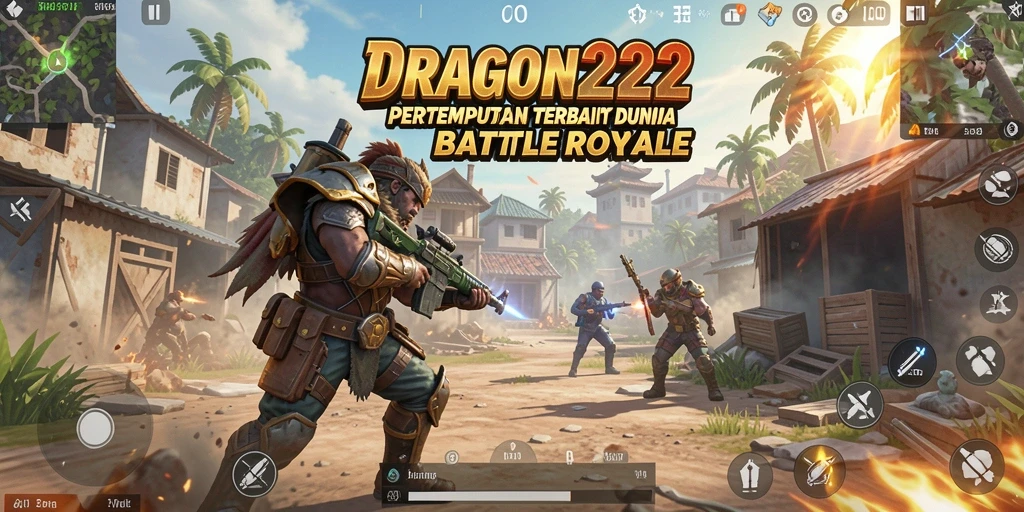 Tampilan seru dari gameplay <strong>DRAGON222</strong> dalam pertempuran Battle Royale.