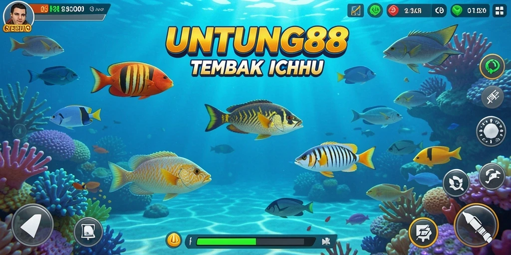 Tampilan gameplay UNTUNG88 saat menangkap ikan.